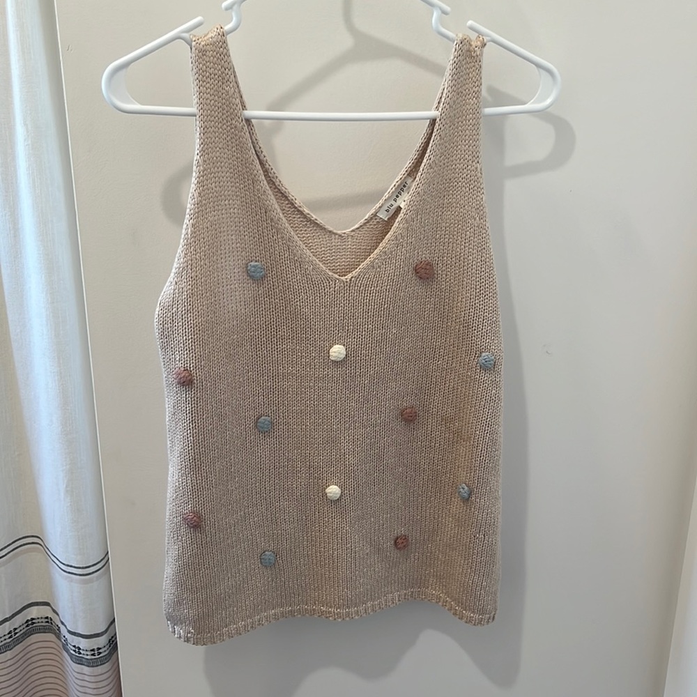 Blu Pepper Polka Dot Tank
